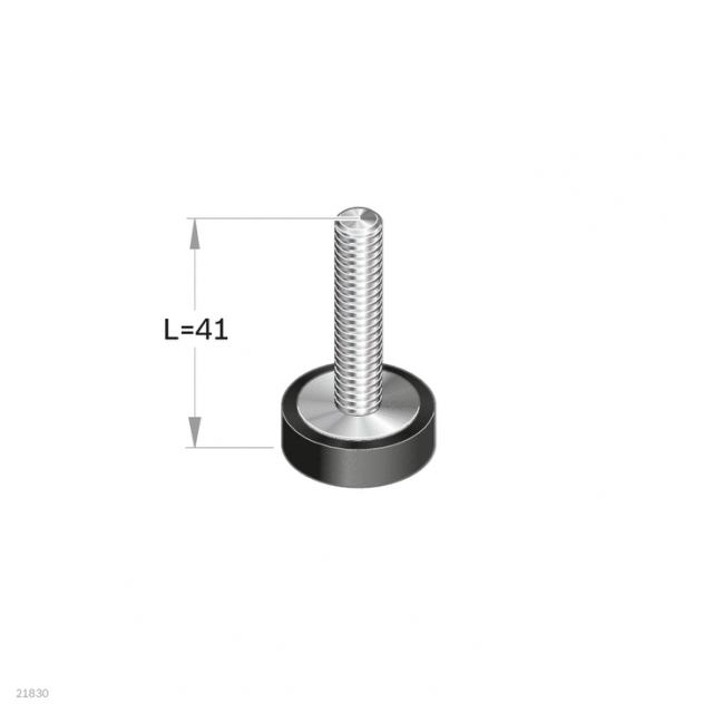 Ledad fot M6x36 Fz