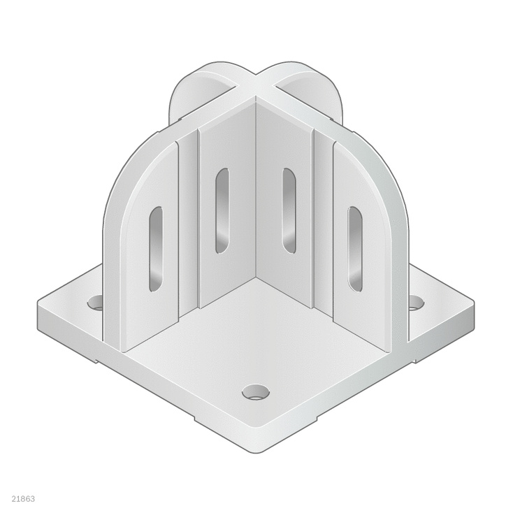 Fotplatta i gjuten aluminium